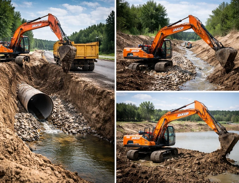 roboty ziemne koparką